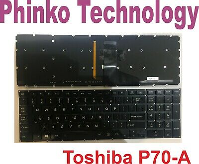 NEW Keyboard For Toshiba Satellite P70-A P70T-A P75-A P75T-A Backlit no Frame