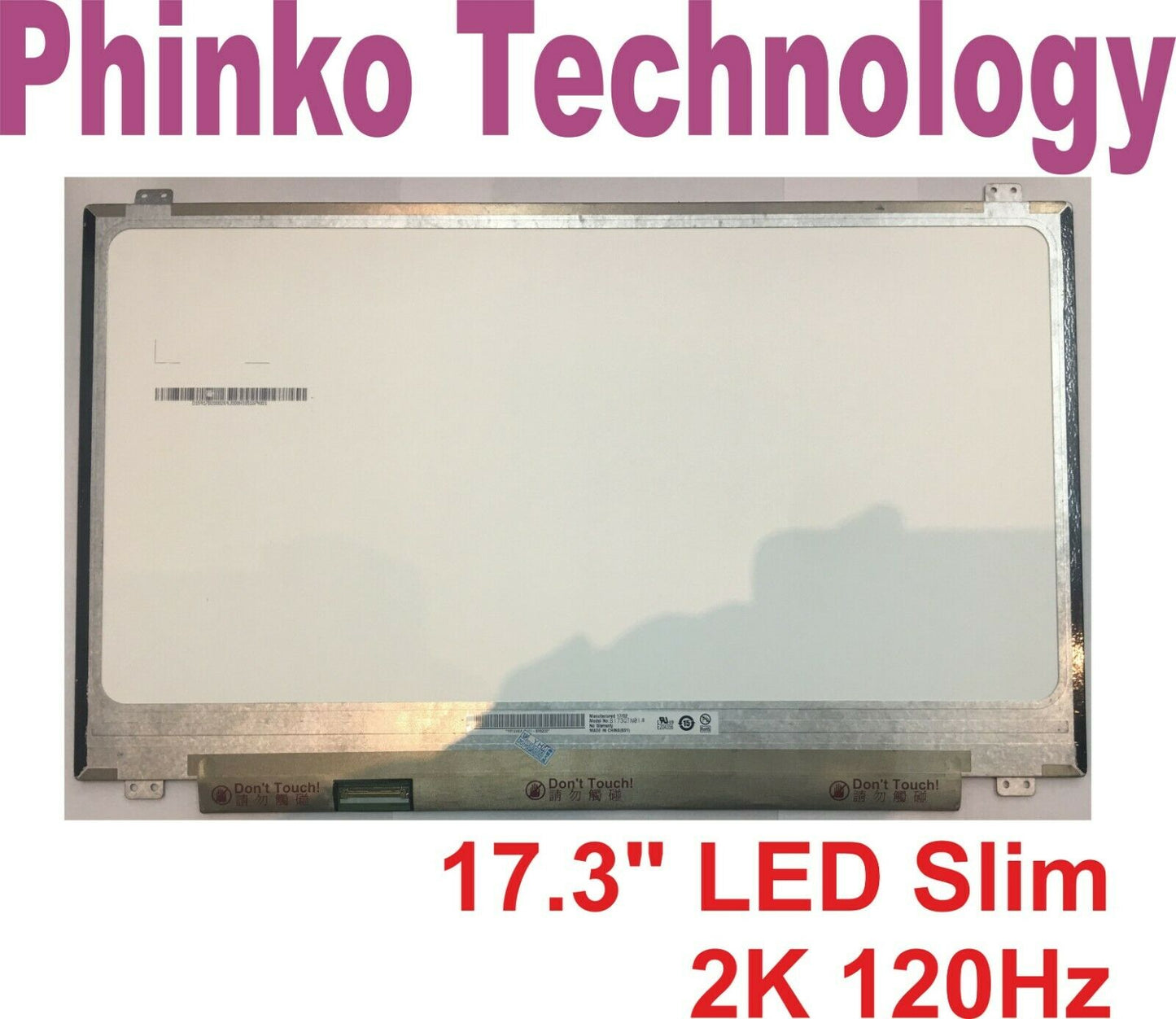 17.3" Quad HD 2K 2560*1440 LED Slim Screen B173QTN01.4 40pin IPS Panel 120Hz