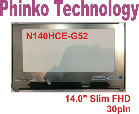 14.0 FULL HD FHD SLIM LED SCREEN 30PIN N140HCE-G52 NV140FHM-N47