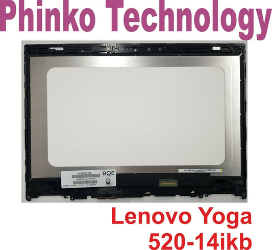 Touch Assembly Screen Digitizer NV140FHM-N4B Lenovo Yoga 520-14IKB ISK AST FHD