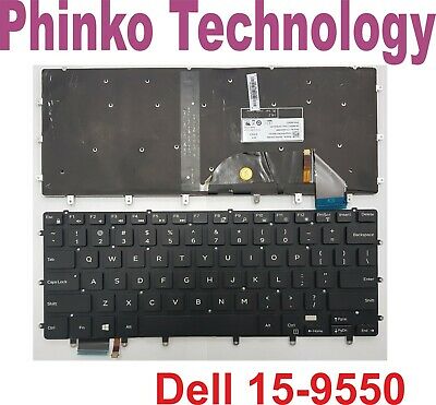 NEW US Black Keyboard for Dell XPS 15 9550 9560 9570 with Backlit Backlight