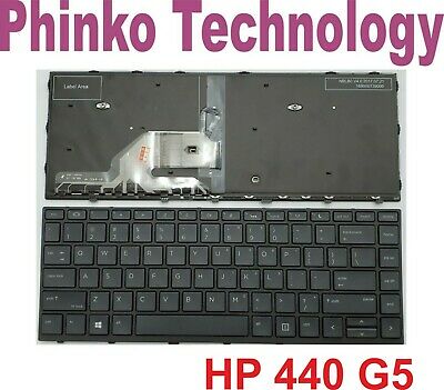 NEW Keyboard for HP Probook 440 G5 430 G5 445 G5 Series with Backlit + Frame