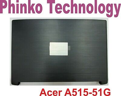 NEW Acer Aspire 5 A515-51 Bezel and Top Cover LCD Back Lid + Hinges BLACK Color