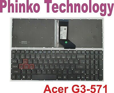 New Keyboard for Acer Predator Helios 300 G3-571 G3-572 G3-572-72YF Backlit