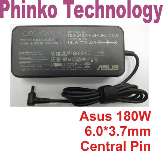 Original 19.5V 9.23A 180W Charger for ASUS ROG Gaming 6.0*3.7mm Central Pin