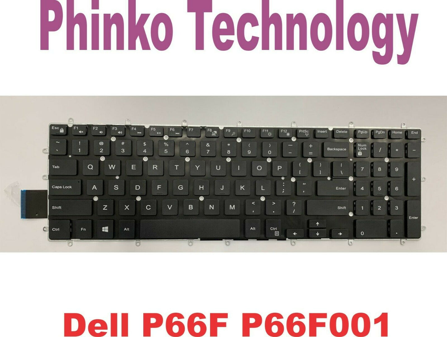 NEW Keyboard for Dell P66F P66F001 P72F P72F002 P75F P75F002 P75F003