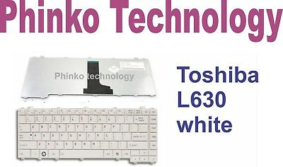 NEW Keyboard White Toshiba Satellite L630 L630D L635D L635 L640 L640D L645 L645D