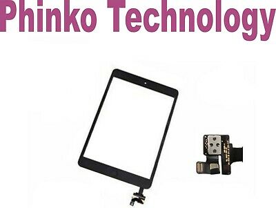 NEW iPad Mini BLACK Digitizer Front Glass Touch Screen Assembly IC Replacement