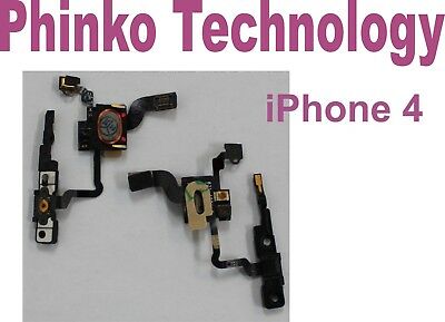Proximity Light Motion Sensor Power On Off Button Flex Cable For Apple iPhone 4
