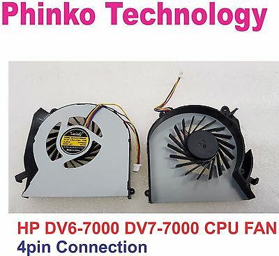 CPU Cooling Fan for HP Pavilion DV6-7000 DV7-7000 4 pin connector