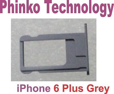 NEW iPhone 6 Plus Grey Nano SIM Card Tray Replacement