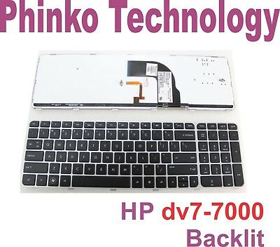 NEW Keyboard for HP dv7-7000 dv7t-7000 dv7t-7200 dv7t-7300 US White + Backlit