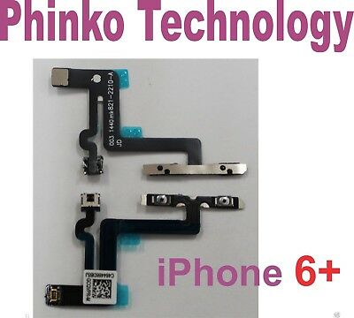 Volume Buttons Side Mute Switch Cable Flex Replacement for iPhone 6 6+ Plus 5.5"
