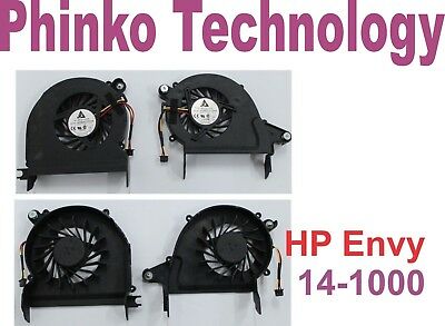 NEW CPU Cooling Fan For HP Envy 14 14-1000 14-1214tx 14-2002tx Right + Left