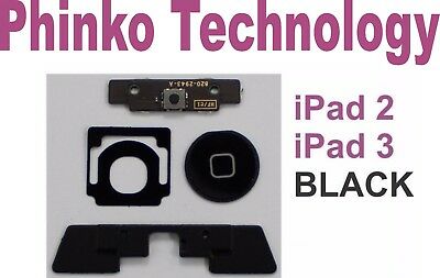 Brand New For iPad Home Button with Flex Switch Click Clip Spring Set BLACK