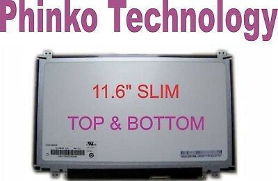 New 11.6" Glossy Slim LED Screen N116BGE-L41 C.1 with top & bottom brackets