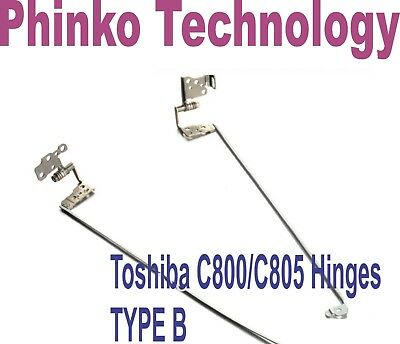 New Right & Left LCD Hinges Set Fit For Toshiba C800/C805 Series Laptop TYPE B