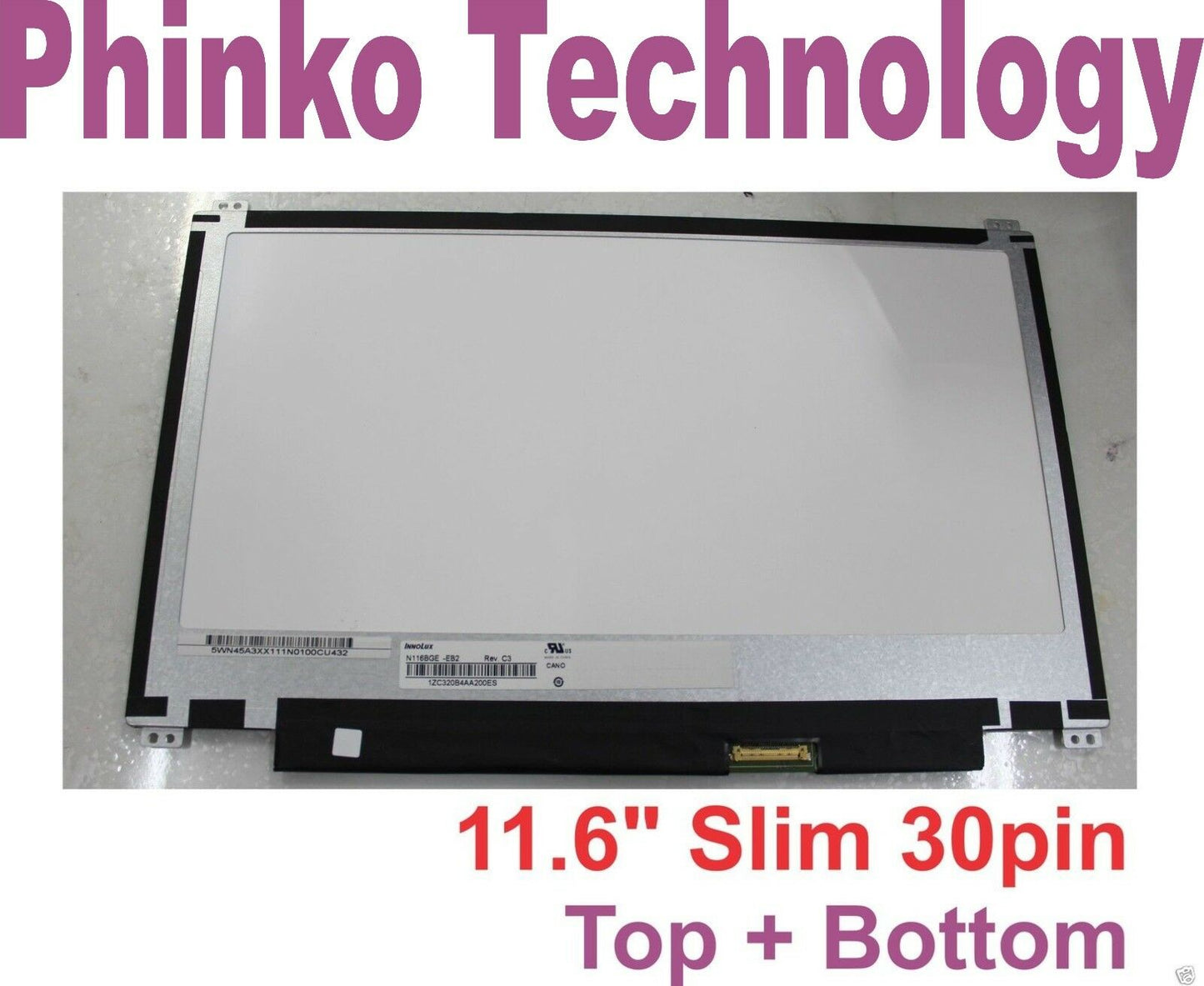 11.6" LED SCREEN N116BGE-EA2 N116BGE-EB2 N116BGE-E32 N116BGE-E42 top + bottom