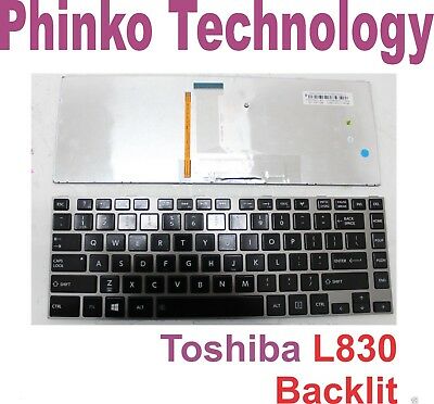Keyboard for Toshiba Satellite L830 L830D L840 L840D L845 with Backlit
