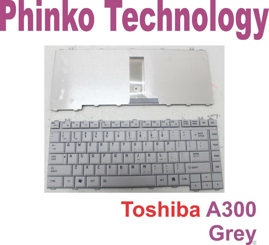 BRAND NEW Keyboard for Toshiba Satellite A200 A300 L300 L510 US layout Grey