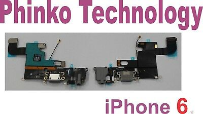 iPhone 6 4.7" Charger Charging Port Dock Mic Headphone Jack Flex Cable grey