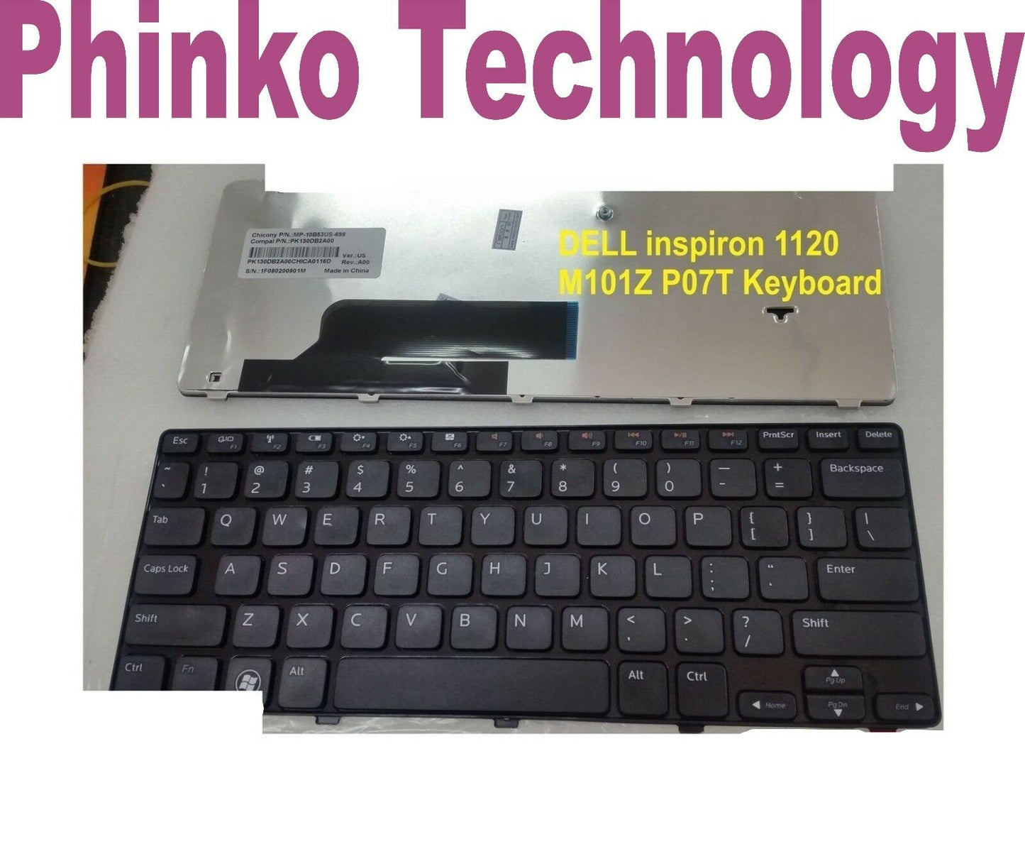 DELL INSPIRON 1120 M101Z M102Z series P07T US layout keyboard