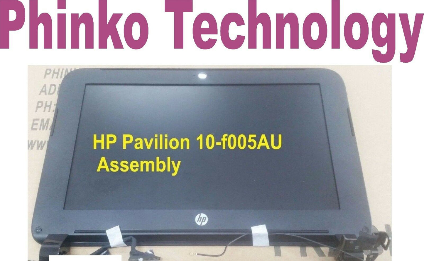 HP Pavilion 10 10-f005AU 10" TPN-I113 Screen Panel Assembly with Hinge and Cable