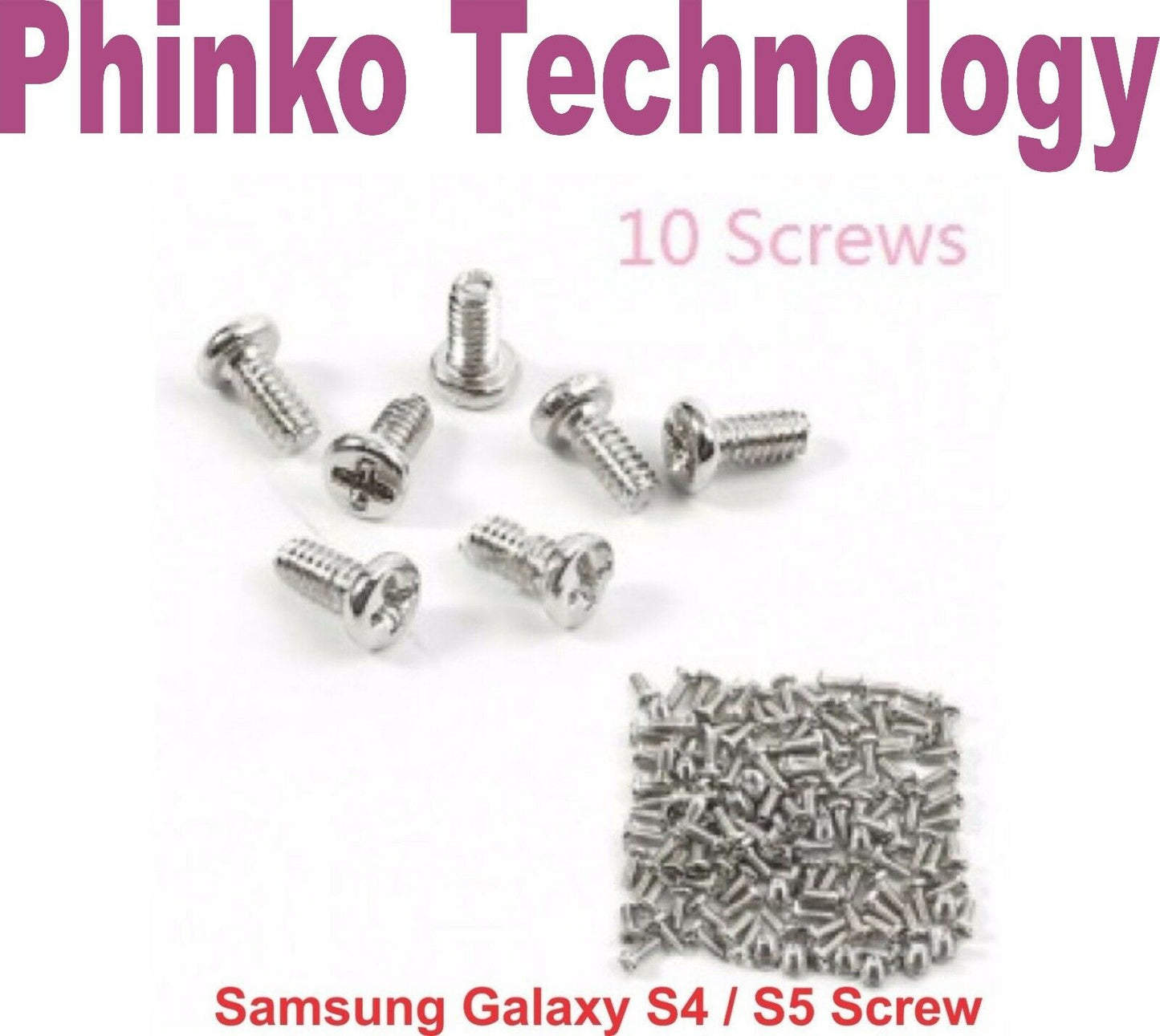 Samsung Galaxy S2 S3 S4 S5 Replacement Screws 3.0mm Screws 10pcs