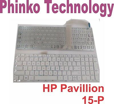 NEW Keyboard for HP Pavilion 15-p 15-p001au (G8D67PA) 15-p001ax (G8D57PA) White