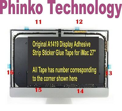 1x set 27" Apple iMac A2115 LCD Screen Adhesive Stickers Tape 2017-2019