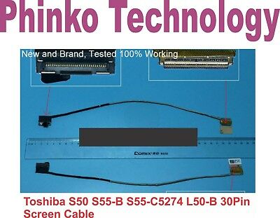 Toshiba S50 S50-B S55T-B5 S55-B S55-C5274 L50-B 30Pin Led Screen Cable