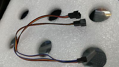 10x PC 4pin Fan Female to Dual 4Pin Male Y Splitter Adapter Cable