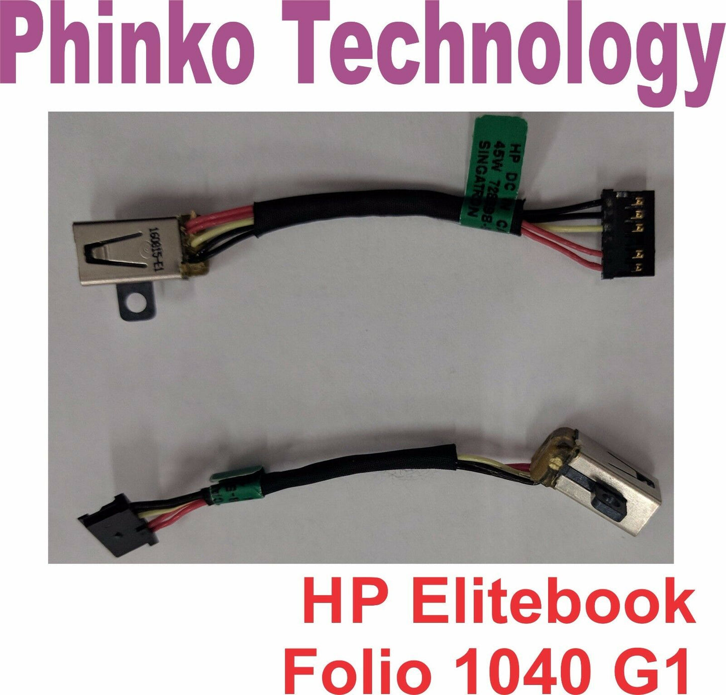 NEW DC Power Jack For HP Elitebook Folio 1040 G1 Series with Harness Cable