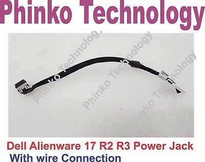 New DC Jack Power Harness Cable For Dell Alienware 17 R2 R3 Charging Port Socket