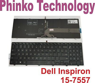 NEW US English Keyboard for Dell Inspiron 15-7557 7557 P57F with Frame + Backlit