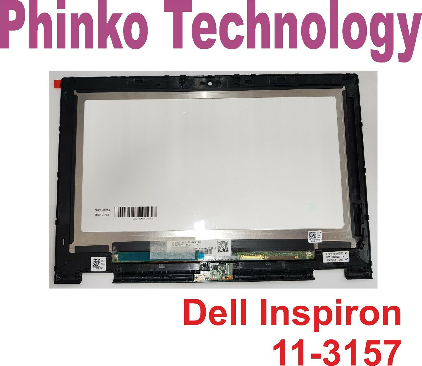 LCD Touch Screen Assembly Digitizer Bezel 1366*768 for Dell Inspiron 11-3157