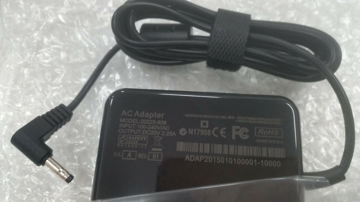 NEW Replacement charger for Lenovo ideapad 100-15IBD N23 80XL 20V 2.25A 45W
