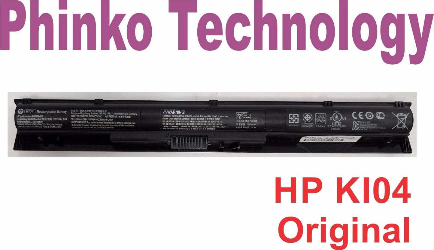 Genuine Battery KI04 k104 For HP Pavilion 14-ab000 15-ab000 17-g000 800049-001