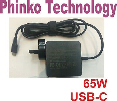 AC Adapter Charger for Lenovo HP Laptops Type-C USB-C 20V 3.25A 15V 3A 65W