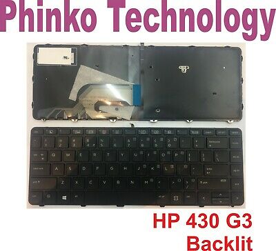 NEW Keyboard for HP Probook 430 G3 G4 with Frame and Backlit