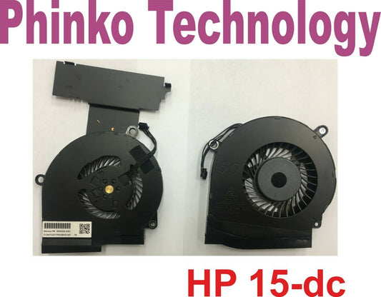 USED Laptop CPU Fan for HP Omen 15-DC L30204-001 L30203-001 Pair Left + Right