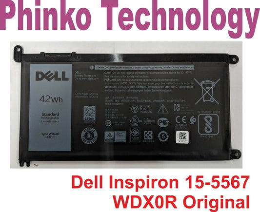 Original Battery for Dell Inspiron 13-5368 5378 7368 7378 15-5565 5567 5568