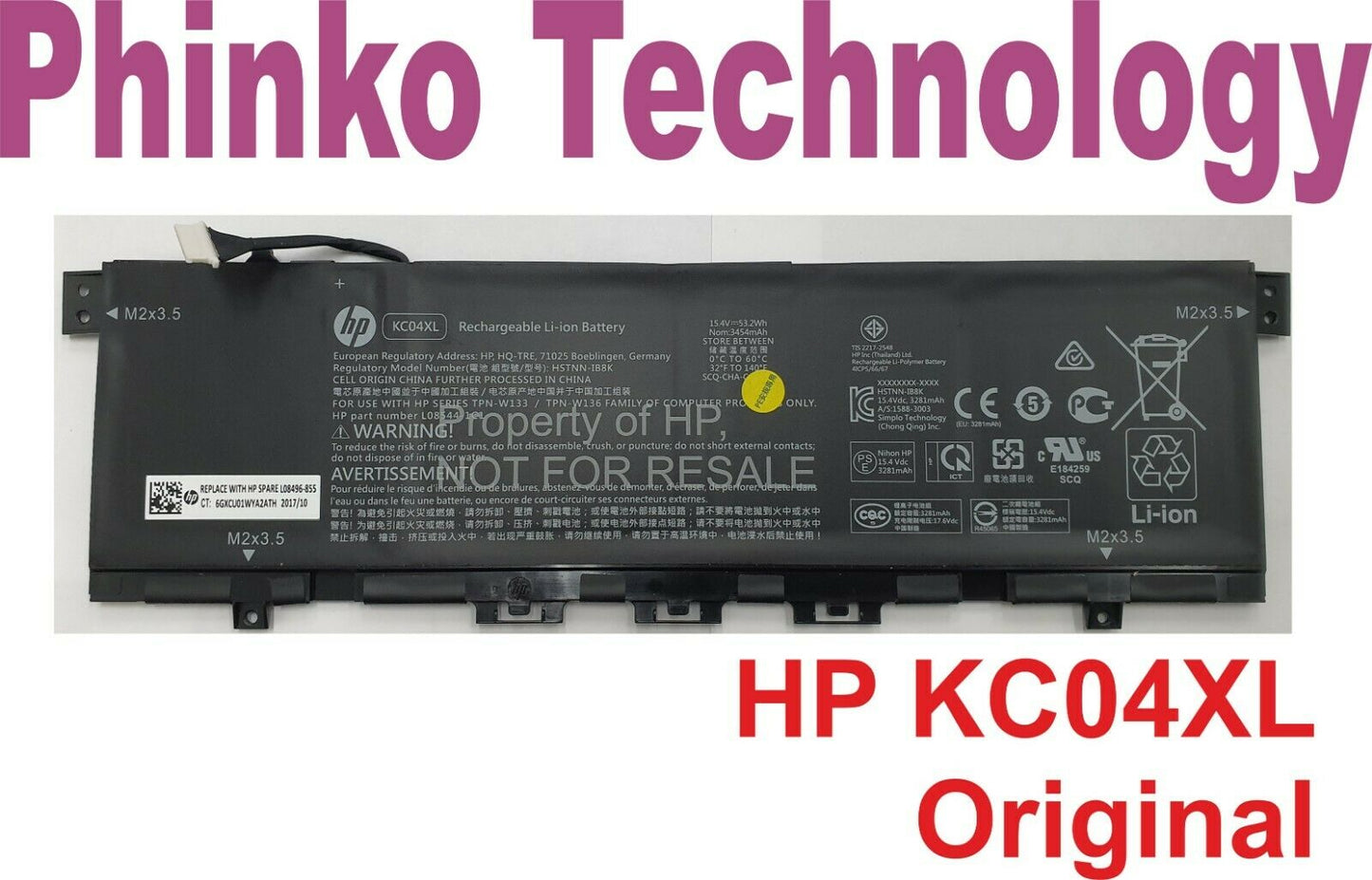 Original Battery for HP Envy X360 13-AH 13-AG HSTNN-DB8P KC04XL