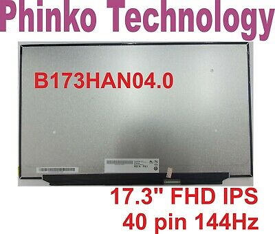 17.3" Laptop LED FullHD 40pin Screen B173HAN04.0 N173HCE-G33 NV173FHM-N44 144Hz