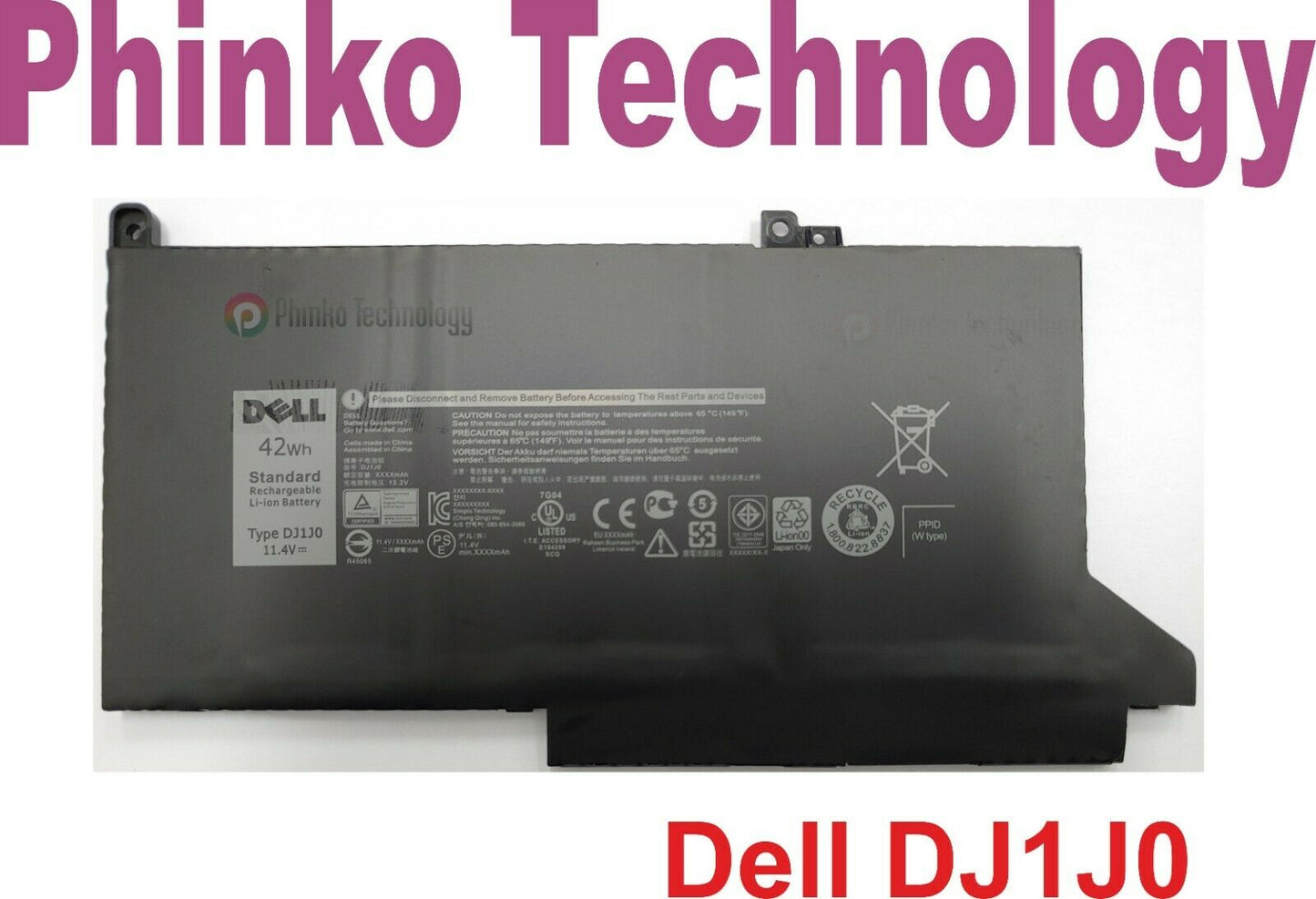 NEW Original Battery for Dell Latitude 12 7000 7280 7480 Series DJ1J0 PGFX4 42Wh