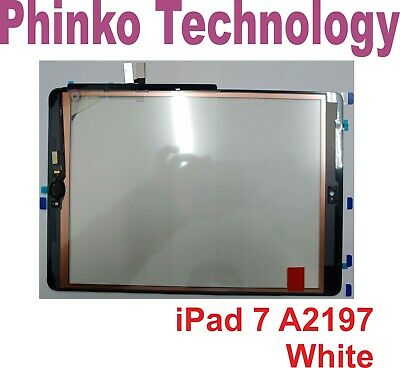 Digitizer Glass Touch Screen for Apple iPad 10.2" 2019 A2197 A2198 7th Gen WHITE