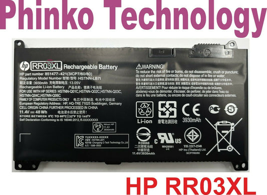 Original Battery for HP ProBook 430 440 450 470 G4 851477-541 851610-850 RR03XL