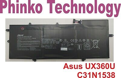 NEW Original Laptop Battery for Asus UX360U UX360UA Series C31N1538 57Wh