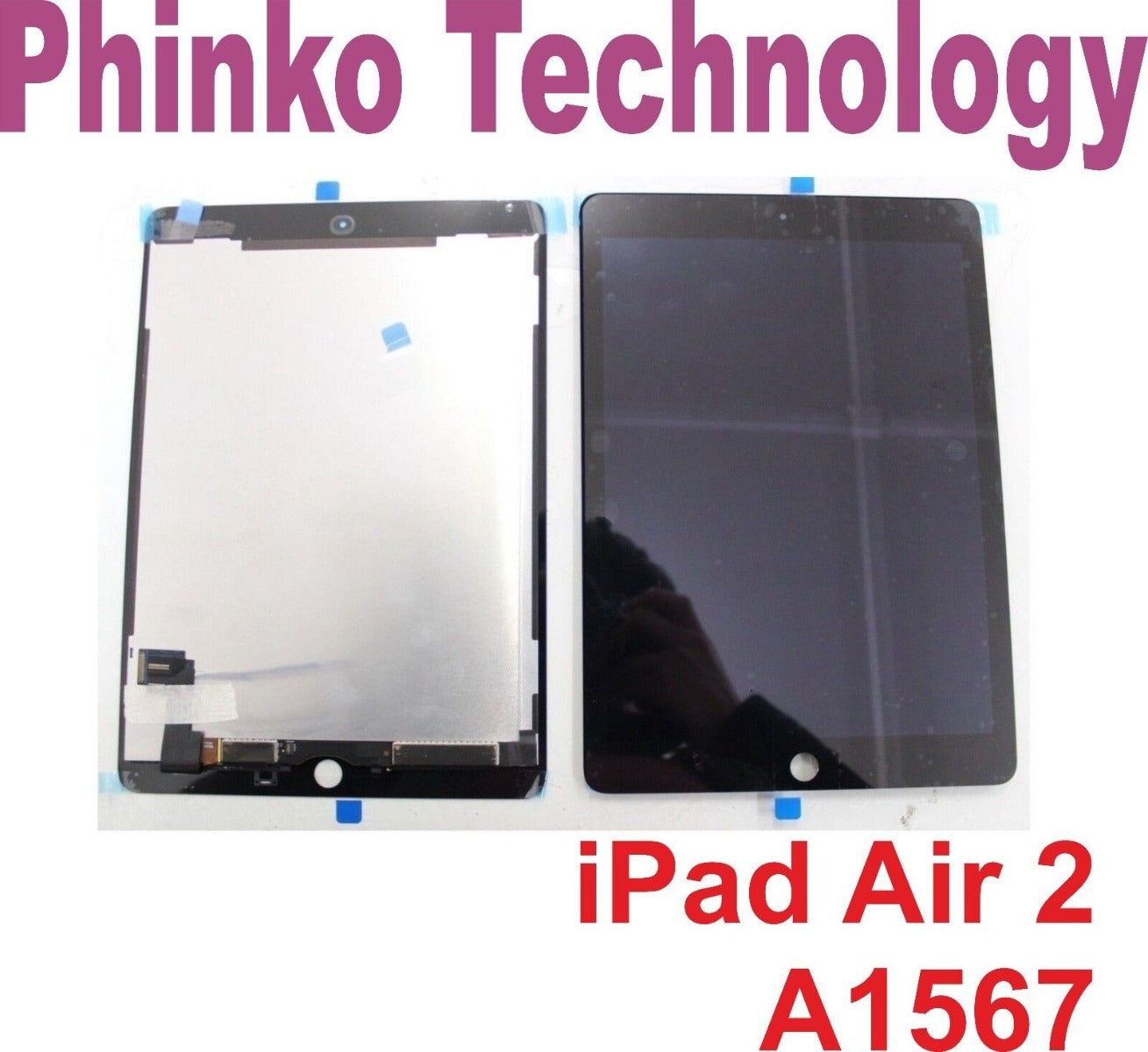 iPad Air 2 Gen LCD Display Touch Screen Digitizer Assembly black A1567 A1566