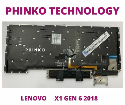 New Keyboard for Lenovo Thinkpad X1 Carbon 6th Gen 6 2018 with Backlight
